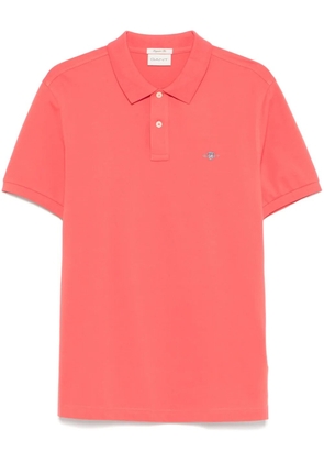 Gant shield-motif short-sleeve polo shirt - Pink