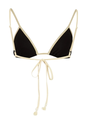 Johanna Ortiz Playa del Rio triangle bikini top - Black