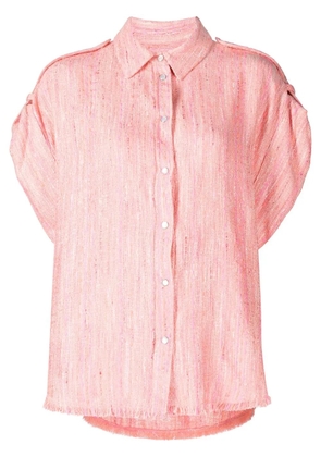 IRO button-up tweed shirt - Pink