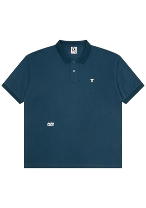 AAPE BY *A BATHING APE® cotton polo shirt - Blue