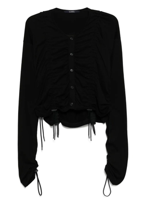 Yohji Yamamoto elasticated cardigan - Black