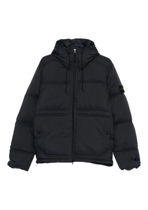 Stone Island hooded quilted jacket - Blue