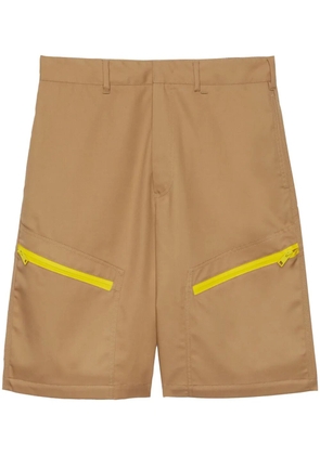 MSGM contrasting-trim shorts - Neutrals