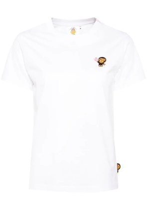 *BABY MILO® STORE BY *A BATHING APE® logo-embroidered T-shirt - White
