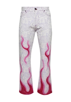 Casella Meyer jacquard flame jeans - Purple