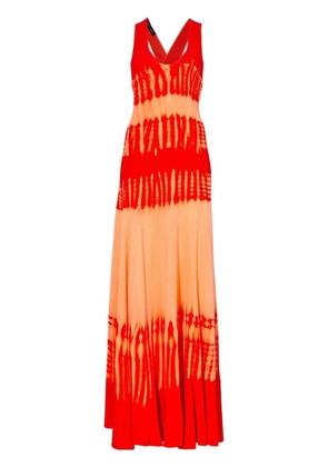 Proenza Schouler tie-dye print knitted dress - Orange