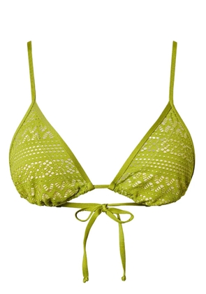TWINSET open-knit bikini top - Green