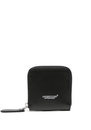 Undercover logo-print zip-up wallet - Black