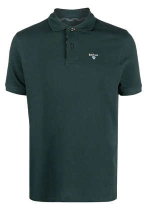 Barbour embroidered-logo polo shirt - Green