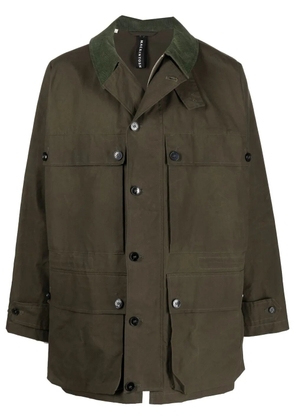 Mackintosh COUNTRY waxed cotton coat - Green