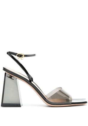 Gianvito Rossi Cosmic 85mm transparent sandals - Black