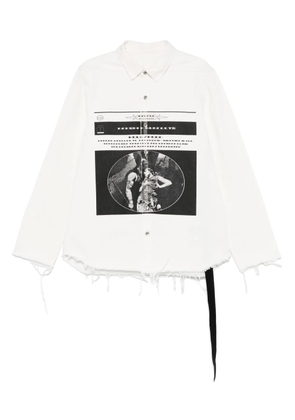 Rick Owens DRKSHDW logo-print outershirt - White