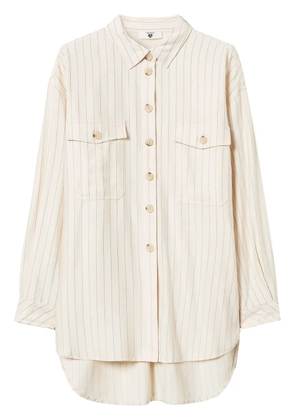 TWINSET pinstripe-pattern shirt - Neutrals