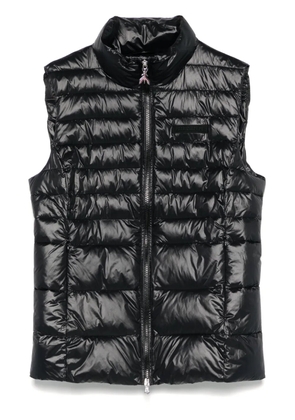 Patrizia Pepe logo-patch gilet - Black