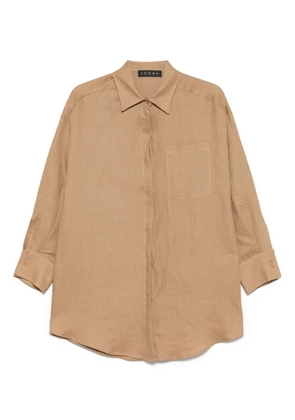 kaos linen shirt - Brown