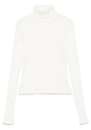 RE/DONE ribbed roll-neck top - White