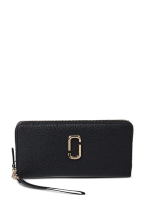 Marc Jacobs zipped logo-plaque wallet - Black