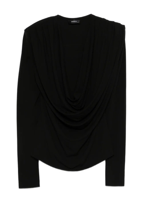 WARDROBE.NYC drape blouse - Black