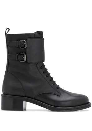 Le Silla Jessi lace-up leather boots - Black