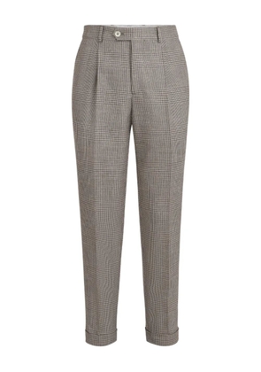 Brunello Cucinelli check trousers - Brown