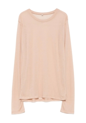 Baserange long-sleeve round-neck top - Neutrals