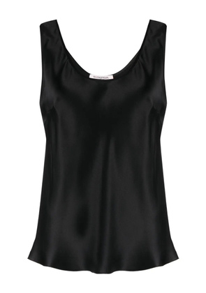 Gilda & Pearl wide-strap silk tank top - Black
