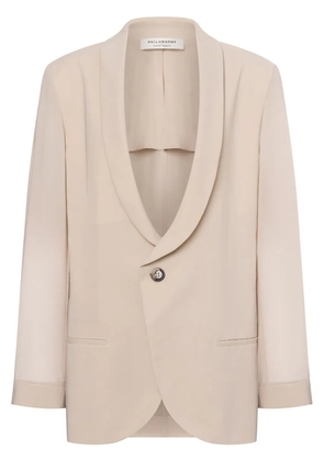 Philosophy Di Lorenzo Serafini shawl-lapels blazer - Neutrals