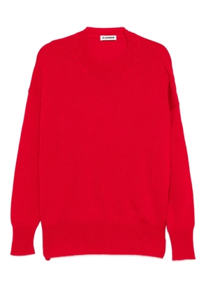 Jil Sander crew-neck cashmere sweater - Red