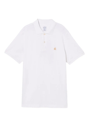 Brooks Brothers logo-embroidered polo shirt - White
