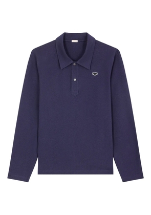 FURSAC long-sleeve logo polo shirt - Blue