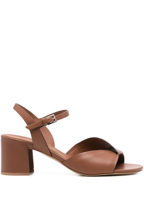 Del Carlo leather sandals - Brown
