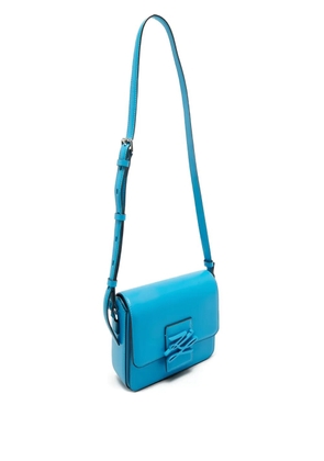 Karl Lagerfeld Vintage K/Autograph leather cross body bag - Blue