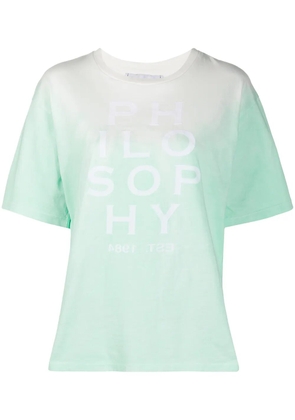 Philosophy Di Lorenzo Serafini gradient-dyed T-shirt - Green