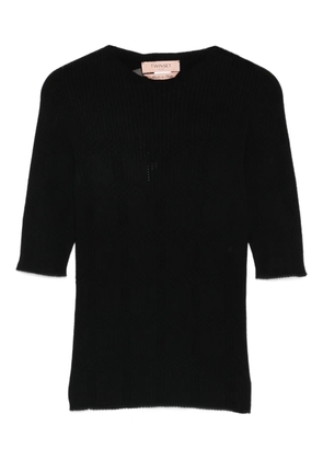 TWINSET ribbed top - Black