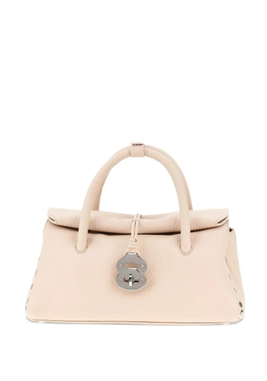 Zanellato Dott studded top-handle tote bag - Neutrals