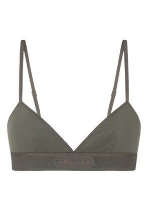 TOM FORD logo-detail bra - Green