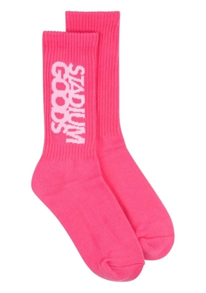 STADIUM GOODS® logo crew socks - Pink
