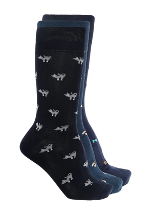 Paul Smith intarsia-knit socks - Blue
