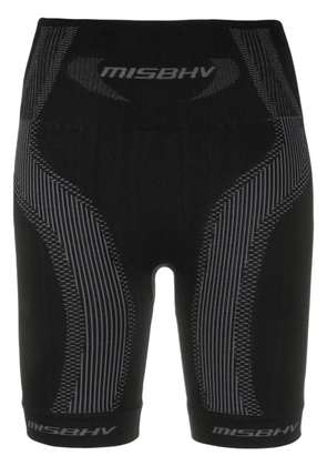 MISBHV logo intarsia-knit cycling shorts - Black