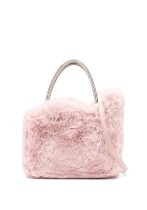 Le Silla micro Ivy faux-fur tote bag - Pink