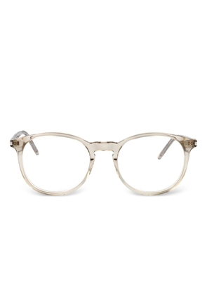 Saint Laurent Eyewear round-frame glasses - Neutrals