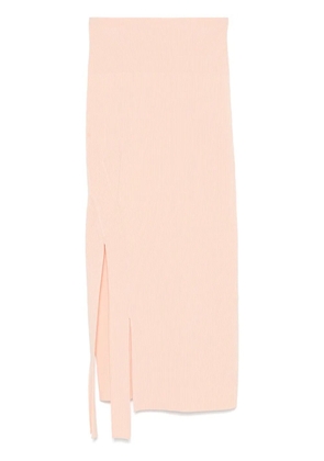 Victoria Beckham ribbed-knit maxi skirt - Pink