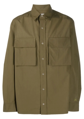 Kenzo long-sleeved utility shirt - Green