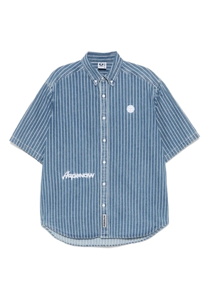 AAPE BY *A BATHING APE® striped denim shirt - Blue