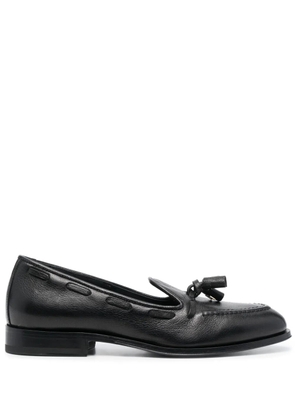 Furla Heritage leather loafers - Black