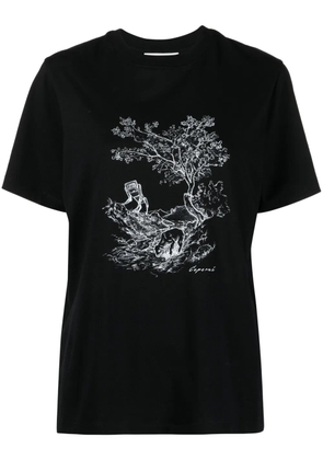 Coperni illustration-print cotton T-shirt - Black