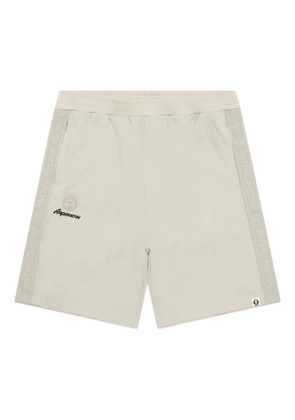 AAPE BY *A BATHING APE® logo-tape track shorts - White