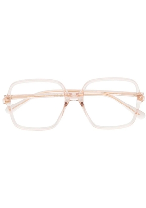Gucci Eyewear oversize square frame glasses - Neutrals