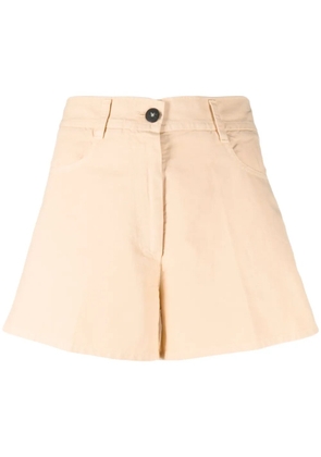 Forte Forte cotton canvas short shorts - Orange