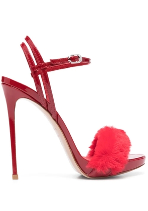 Le Silla Gwen 130mm leather sandals - Red